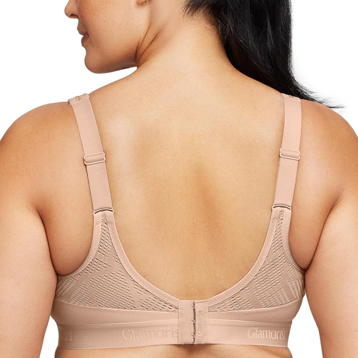 Glamorise Damen Sports Bra, Undurchsichtige 75C Haut, 75C Haut