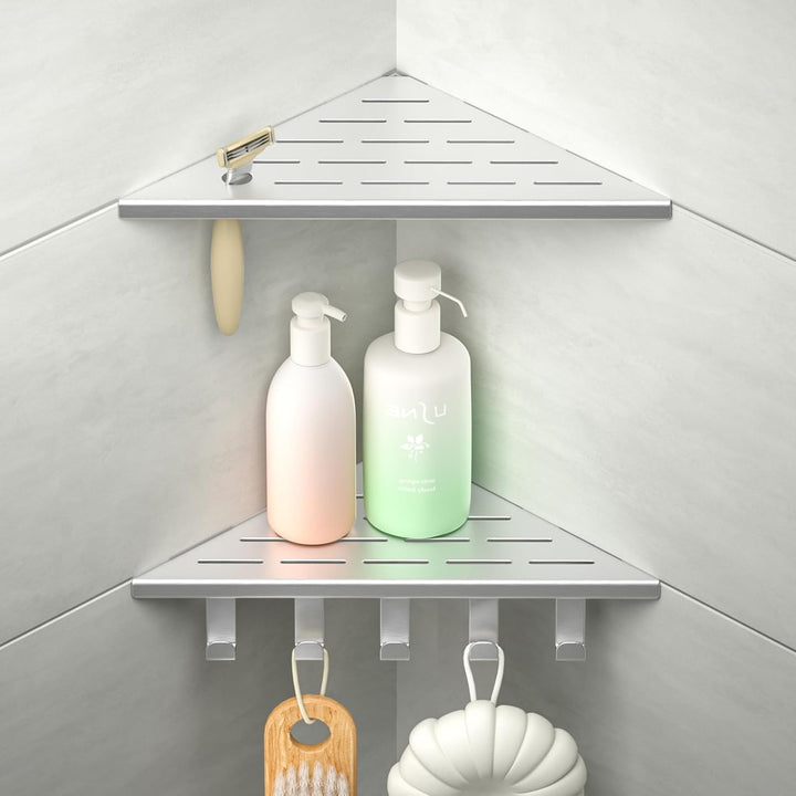 Eck-Duschregal Edelstahl 304,Eckregal Dusche 25.4cm,Duschablage Ecke für Badrenovierung,Eckablage Du