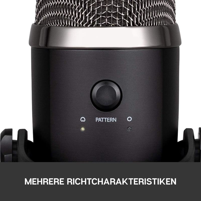 Blue Yeti Nano Premium USB-Mikrofon für Aufnahmen, Streaming, Gaming, Podcasting auf PC und Mac, Mit