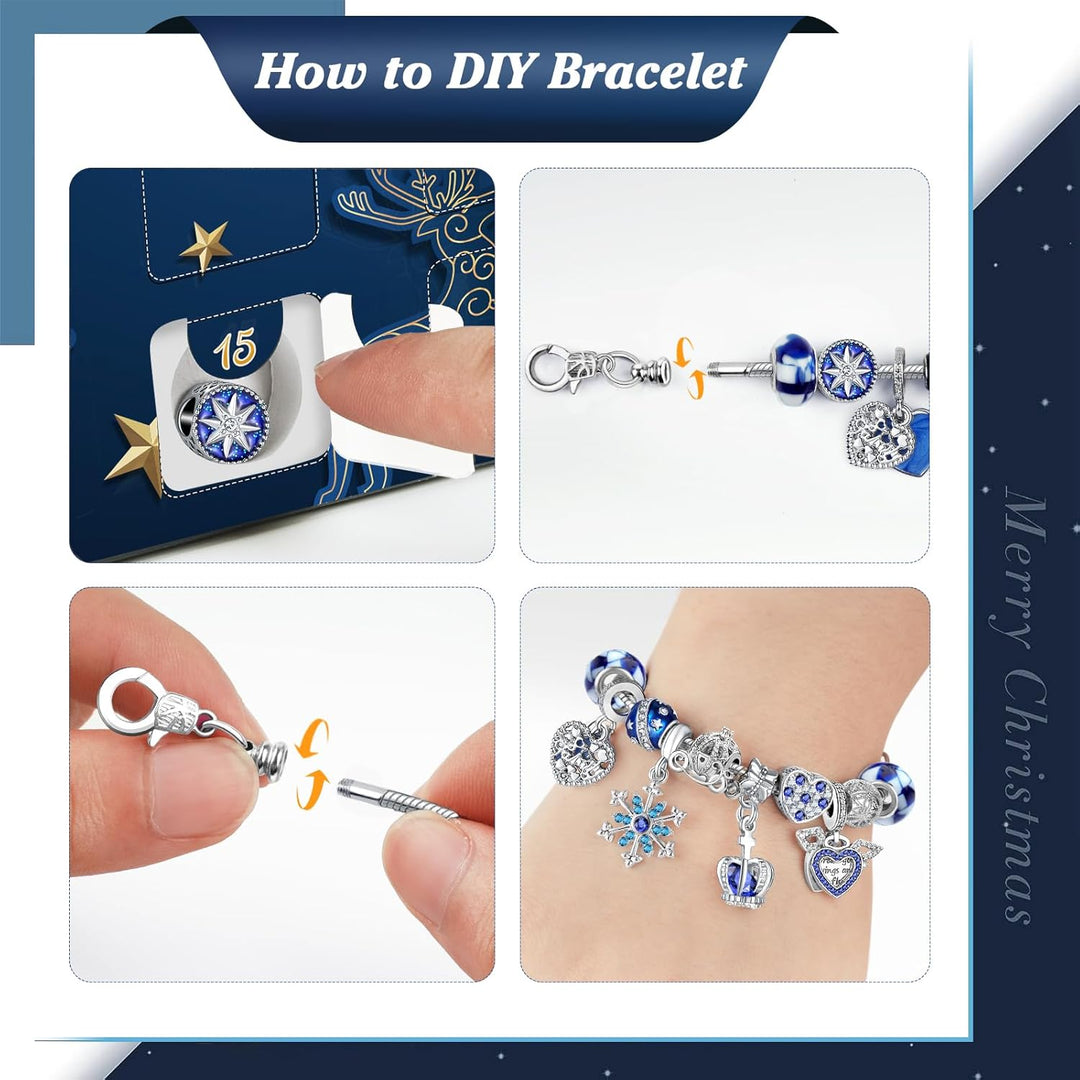 Adventskalender Mädchen Schmuck 2025, Weihnachtskalender Schmuck Geschenk für Kinder Teenager Frauen