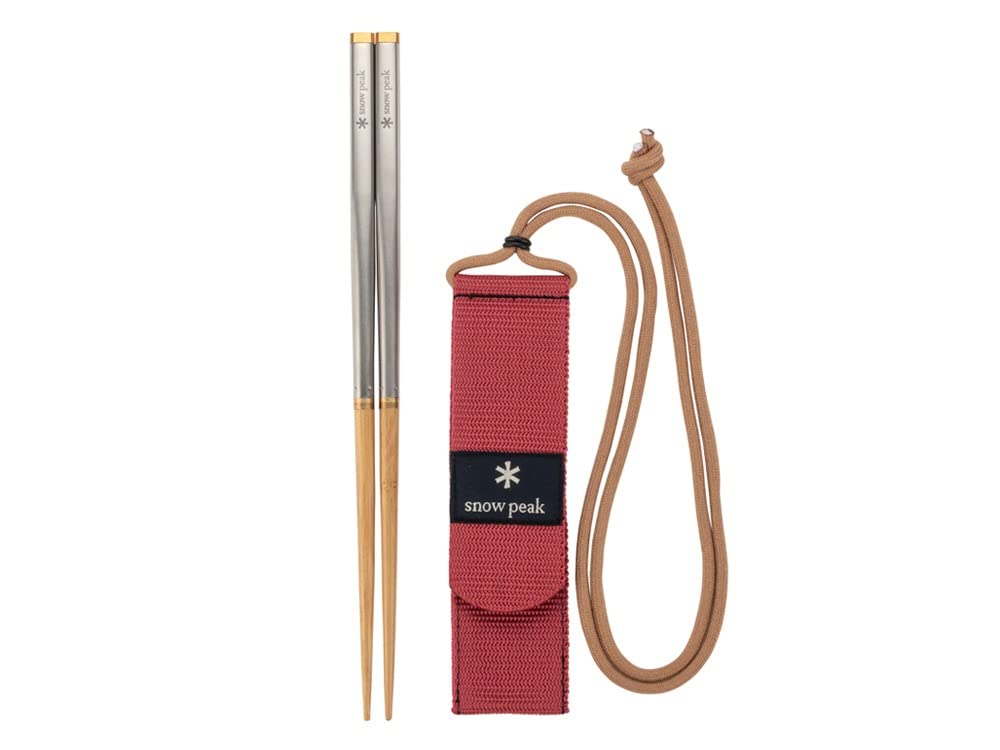 Snow Peak - Carry on Chopstick Stäbchen - Outdoorbesteck - Titanium (M) Medium, M