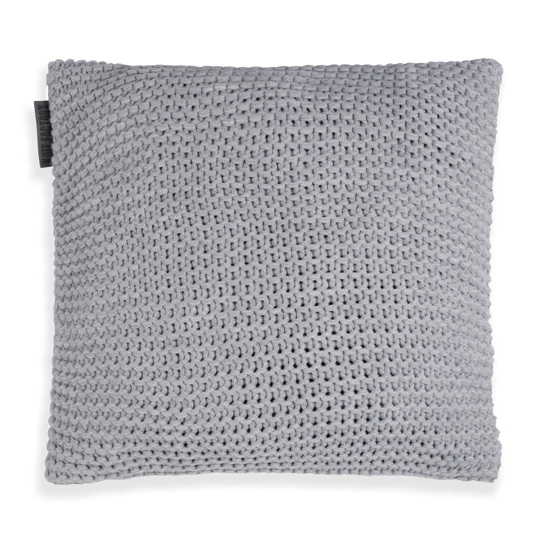 KNIT FACTORY - Vinz Kissen - Grau - 50x50 cm 50x50 cm Grau, 50x50 cm Grau