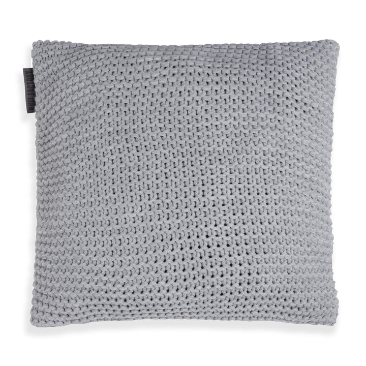 KNIT FACTORY - Vinz Kissen - Grau - 50x50 cm 50x50 cm Grau, 50x50 cm Grau