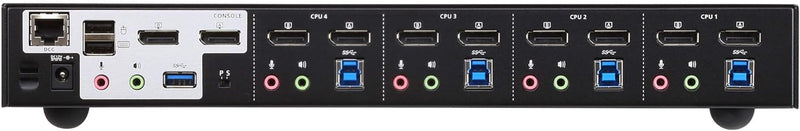 Aten CS1944DP 4-Port USB 3.0 KVM-Switch, 4K DP Schwarz