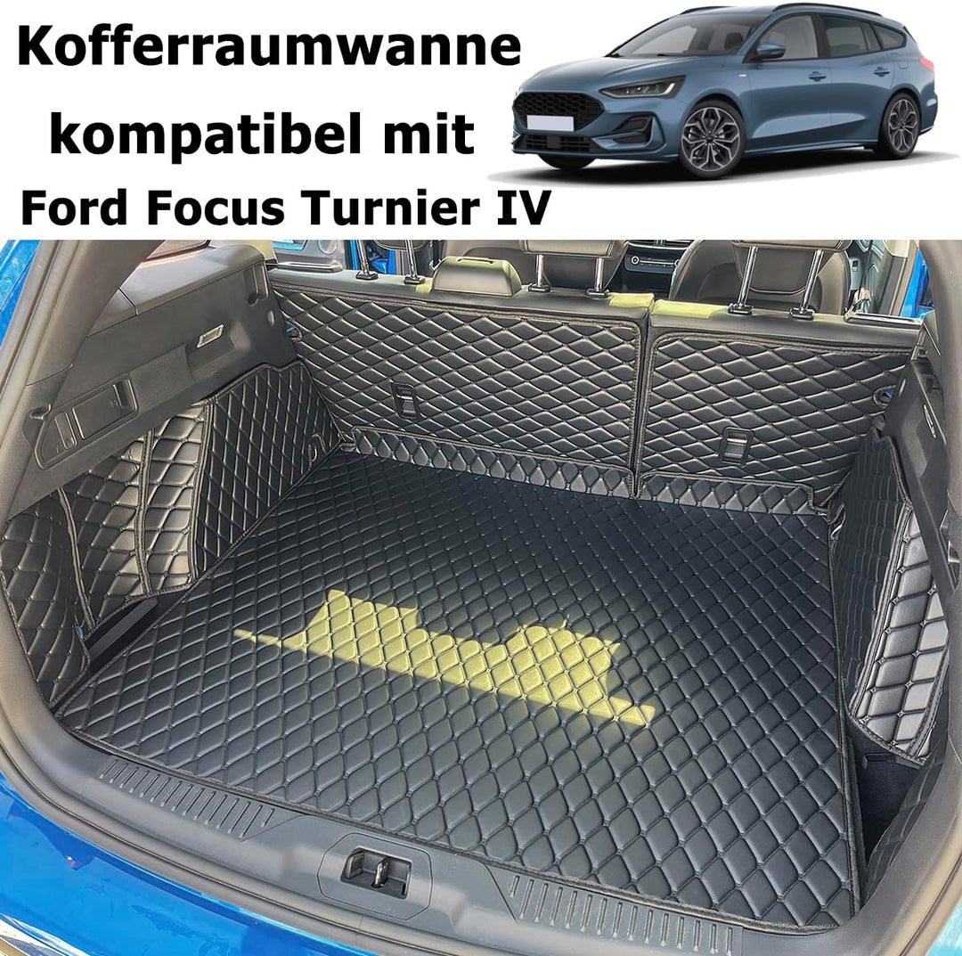 Kofferraumwanne kompatibel mit Ford Focus IV Turnier Kombi ab 9/2018 (obere/hohe Position) Kofferrau
