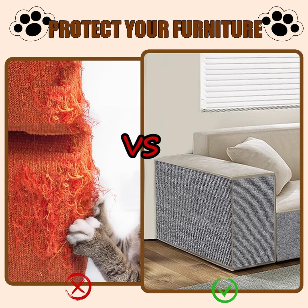 300cmx40cm Katze Kratzmatte Selbstklebend Kratzbretter Kratzschutz Sofa Katze Trimmbare Kratzmatte K