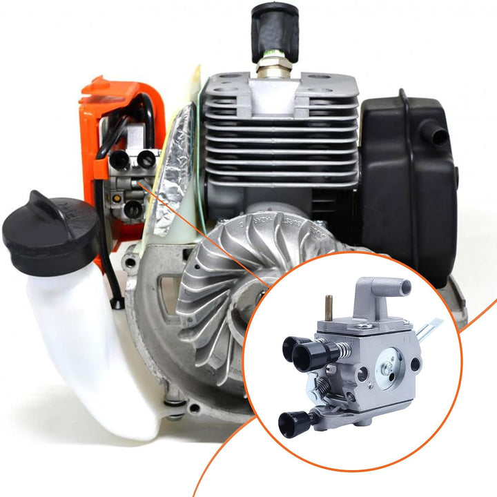Mtanlo Zündspule Vergaser Kit für Stihl FS120 FS200 FS250 FS300 FS350 Trimmer mit Luftfilter Zündker