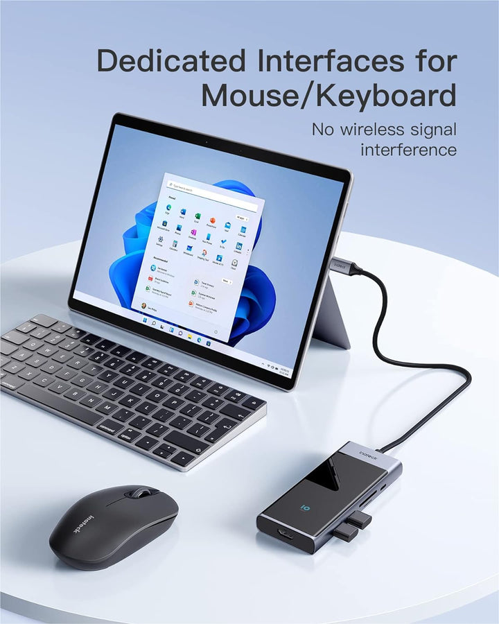 Inateck USB C Hub mit 10 Anschlüssen, USB 3.2 Gen 2 Geschwindigkeit, 50 cm Kabel, HB2026