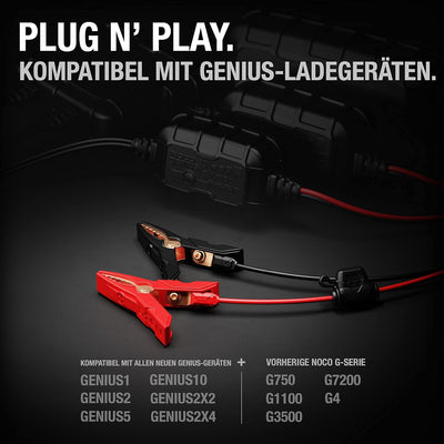 NOCO GC001 X-Connect Batterieklemmen-Zubehör mit integrierten M6-Ösen Genius Smart Batterieladegerät