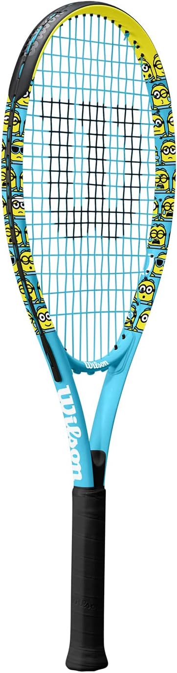 Wilson Tennisschläger Minions XL 113, Aluminium, Ausgewogene Balance, 275 g, 68,6 cm Länge Griffstär