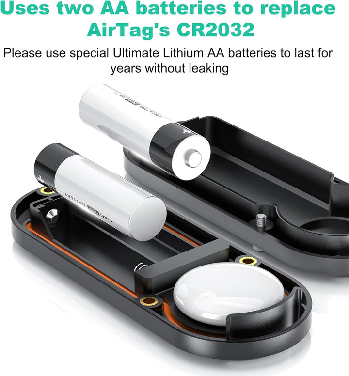 10-jährige Lebensdauer der Lebensdauer für Airtag 4-Pack, Langlastschutz Batterie, wasserdichtes Hal