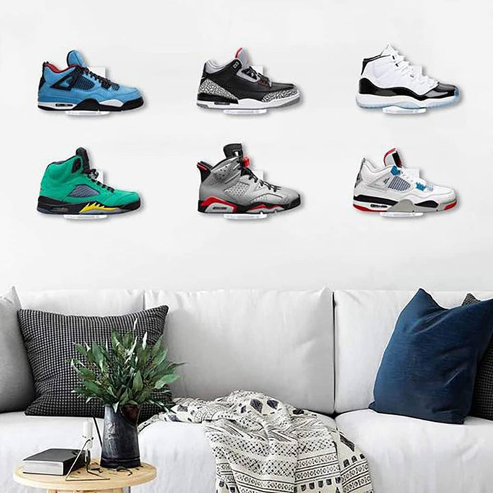 10 StüCk Schwimmendes Regal für Schuh zum Ausstellen, Sneaker Regale, EIN der Wand Montiert Halterun