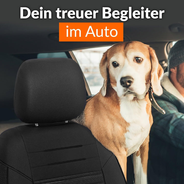 Upgrade4cars Autositzbezüge Set Universal | Autoschonbezüge Vordersitze & Rückbank | Autositzbezug S