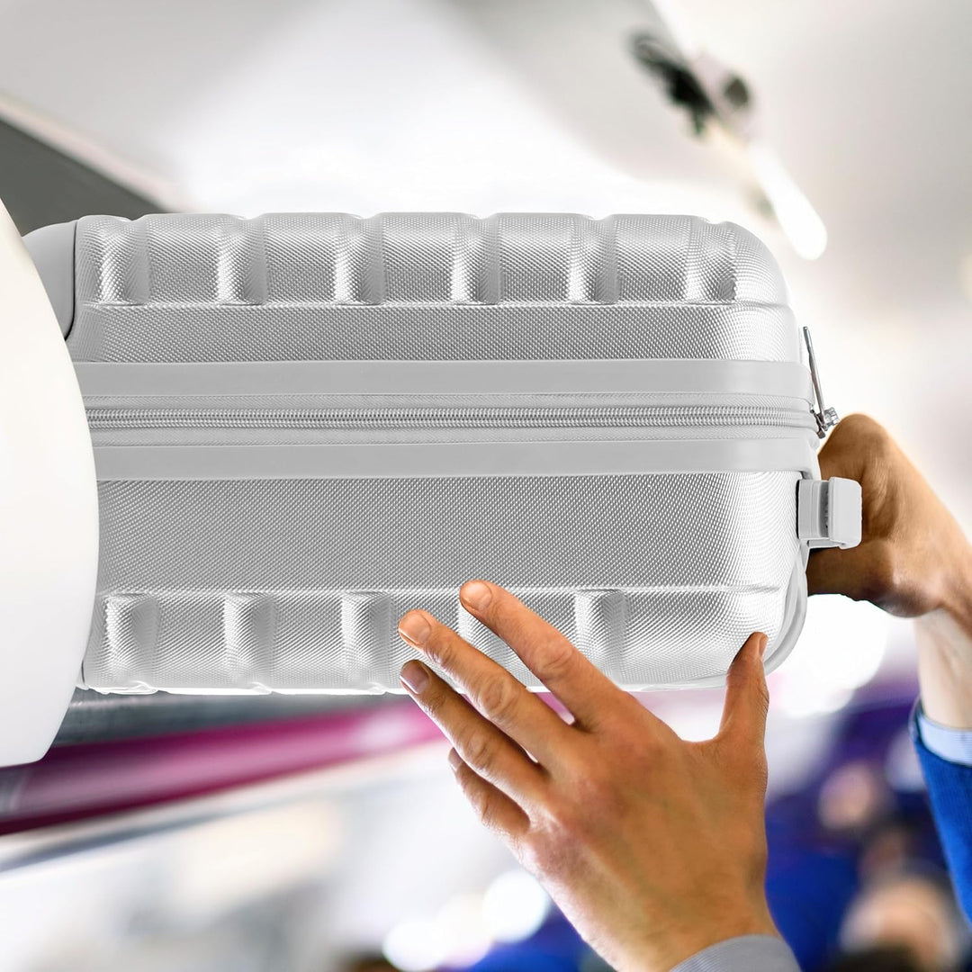 Flight Knight Leichte 4-Rad-abs-hartschalenkoffer Handgepack, Zugelassen Fur Uber 100 Fluggesellscha