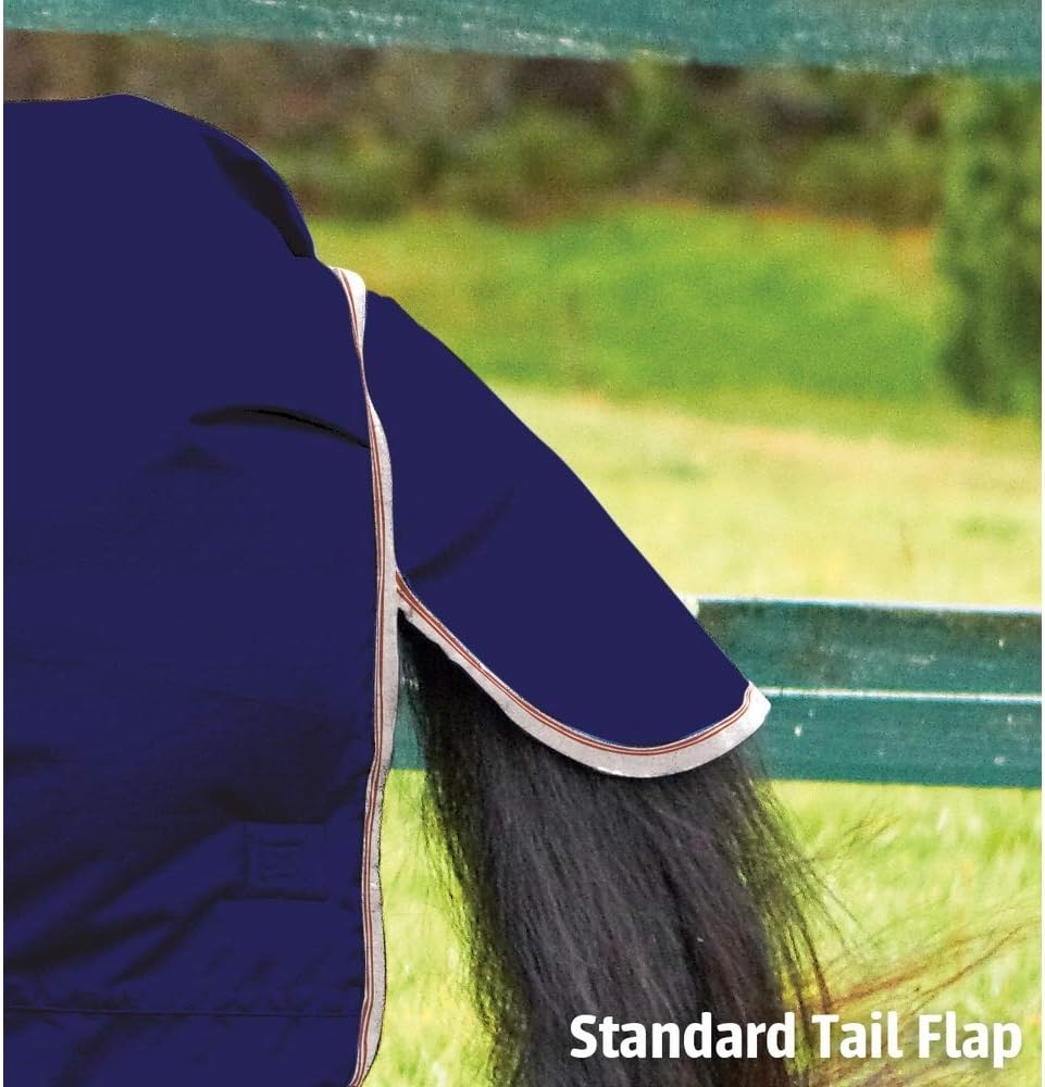 Weatherbeeta Comfitec Essential Standard Hals Lite Plus Navy/Silber/Rot 7ft Navy Silver Red, 7ft Nav