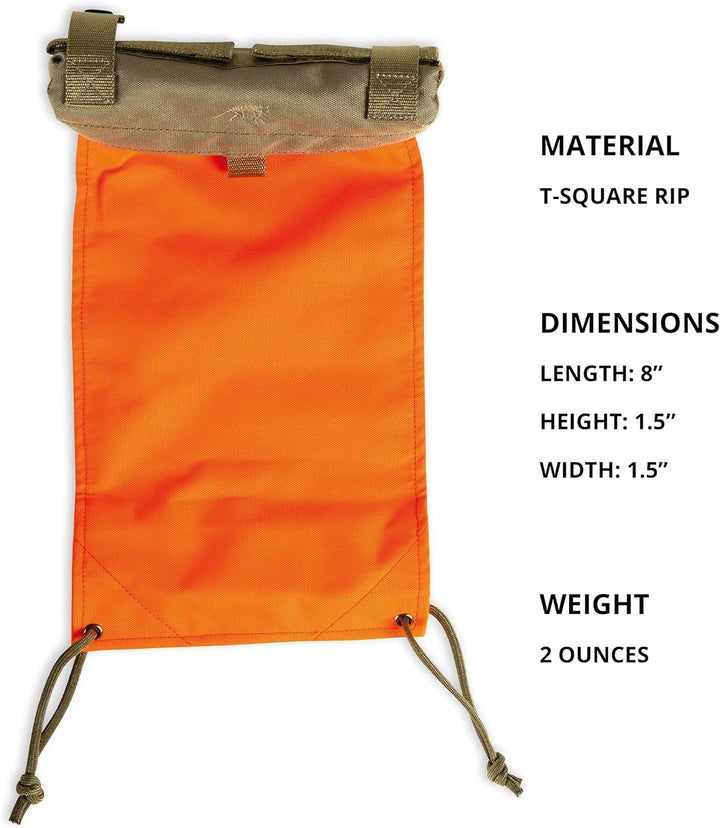 Tasmanian Tiger TT Tac Marker System Tasche mit ausrollbarer Stoff-Flagge in Warn-Orange Coyote Brow