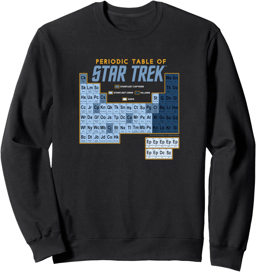 Star Trek The Original Series Periodic Table Sweatshirt