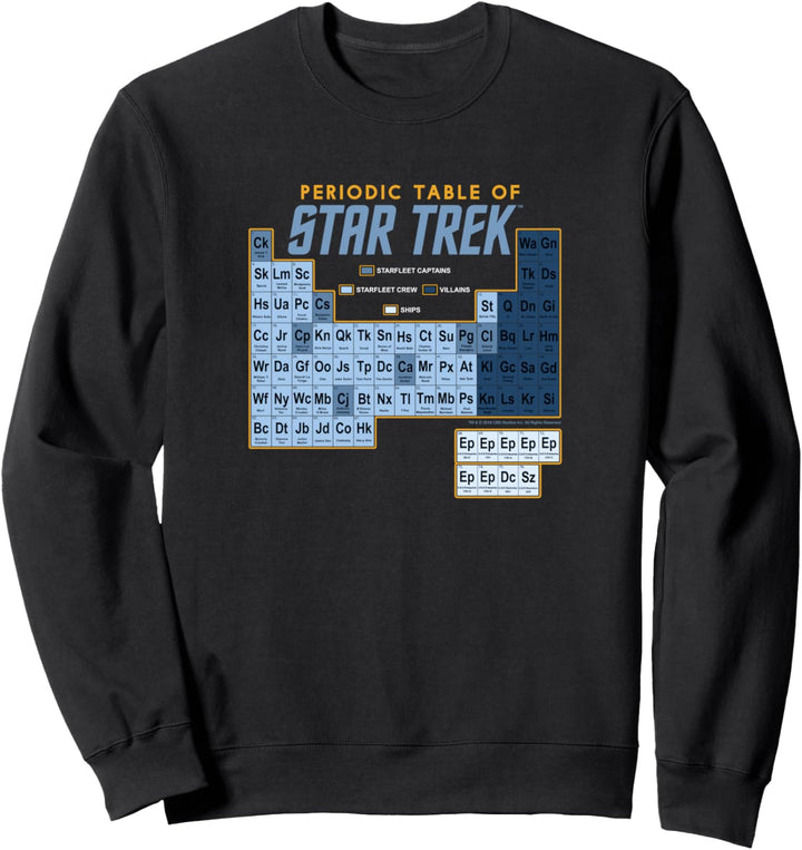 Star Trek The Original Series Periodic Table Sweatshirt
