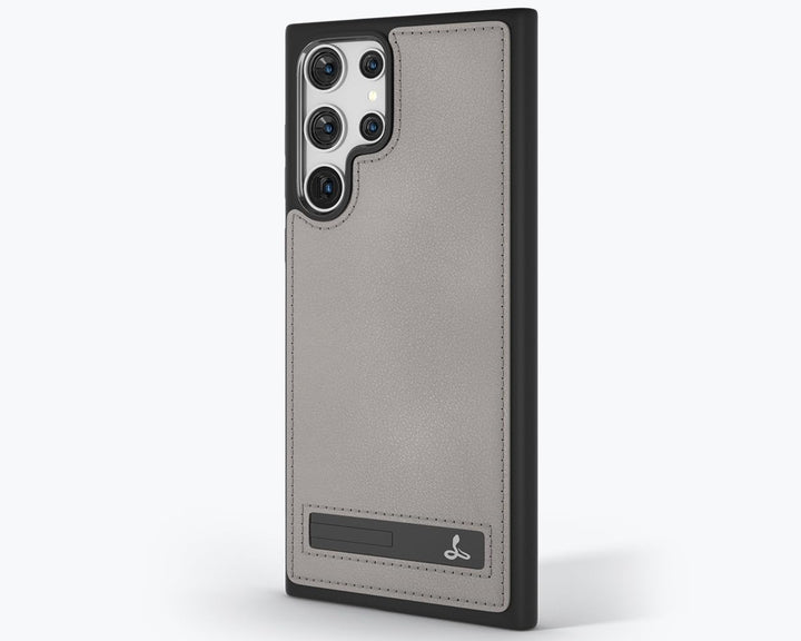Snakehive Metro Lederhülle für Samsung Galaxy S23 Ultra || Echtleder Handyhülle mit Standfunktion ||