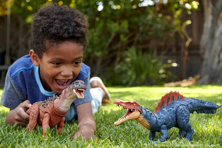 Mattel Jurassic World: Ein neues Zeitalter Massive Action Siamosaurus Dinosaurierfigur, Angriffsbewe
