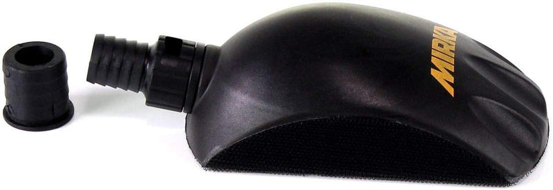 Mirka Roundy Handschleifblock mit Klett und Absaugung / Schleifklotz für Ø 150mm Klett Schleifscheib