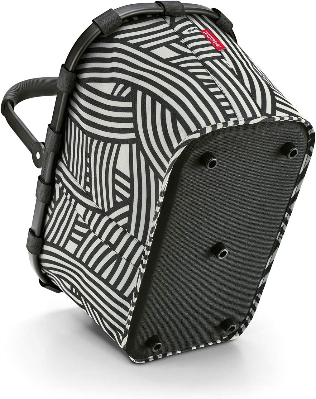 reisenthel carrybag Frame Zebra – Stabiler Einkaufskorb mit viel Stauraum und praktischer Innentasch