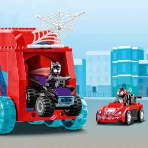 LEGO 10791 Marvel Spideys Team-Truck, Spielzeug für Kinder ab 4 Jahren mit Miles Morales und Black P