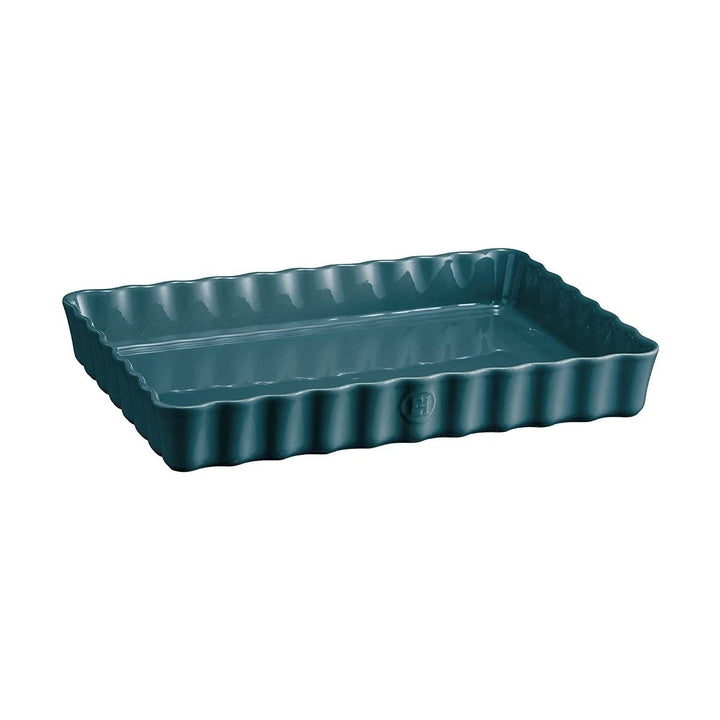Taartvorm diep rechthoek 2.40 Ltr Emile Henry 6038-97 Feu Doux Blaue Flamme, Blaue Flamme