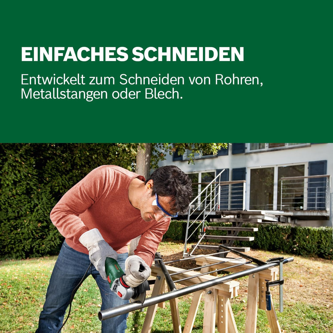 Bosch Kabelgebundener Winkelschleifer UniversalGrind 850-125 (zum Trennen und Schleifen verschiedene