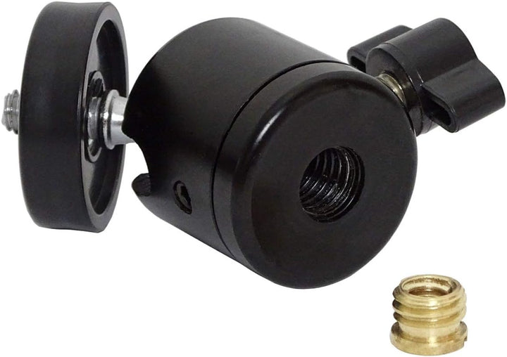keepdrum MS096 Mikrofonständer gerade + Kugelgelenk Stativ-Adapter 1/4" zu 3/8"