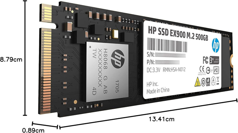 SSD 500GB HP M.2 PCI-e NVMe EX900 retail M.2 NVMe EX900 500GB, M.2 NVMe EX900 500GB