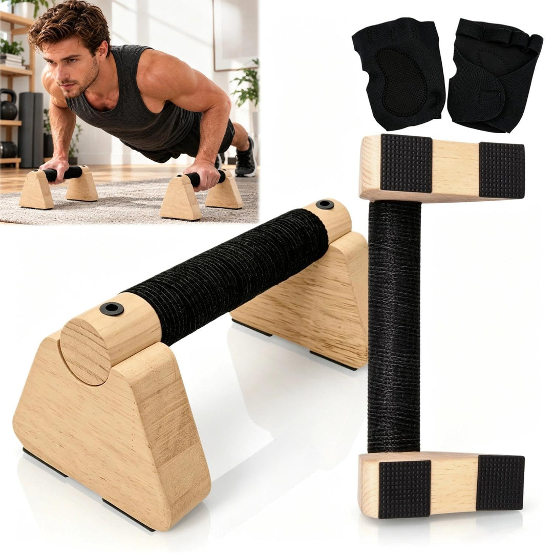 Liegestützgriffe Holz Parallettes Holz Handstand Griffe Mit Gym Handschuhe