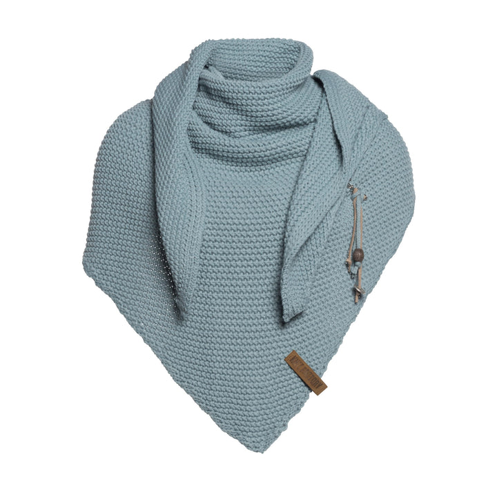 KNIT FACTORY - Dreiecksschal Coco - Damen Strickschal mit Wolle - Umschlagtuch für den Herbst und Wi