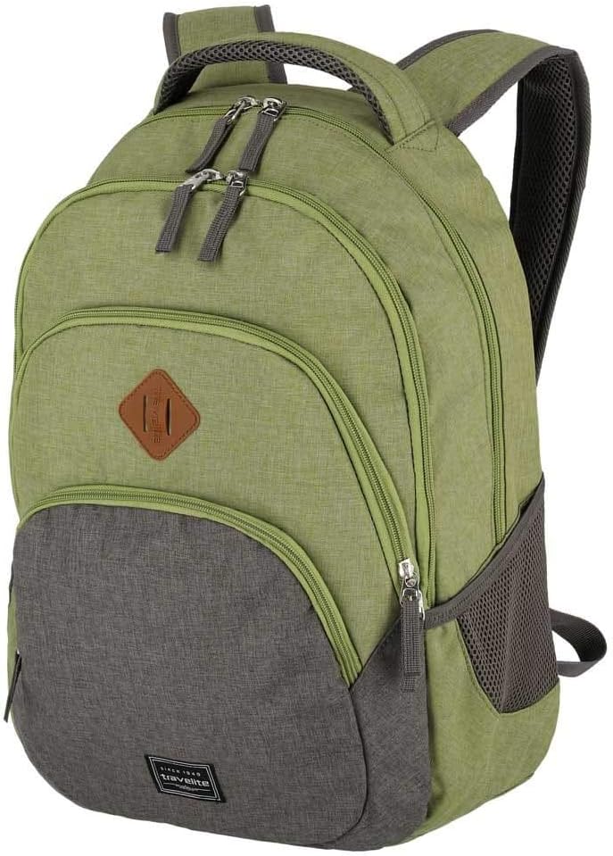 Travelite Handgepäck Rucksack, Laptop Rucksack 15,6 Zoll, BASICS, Daypack, Tagesrucksack mit vielen