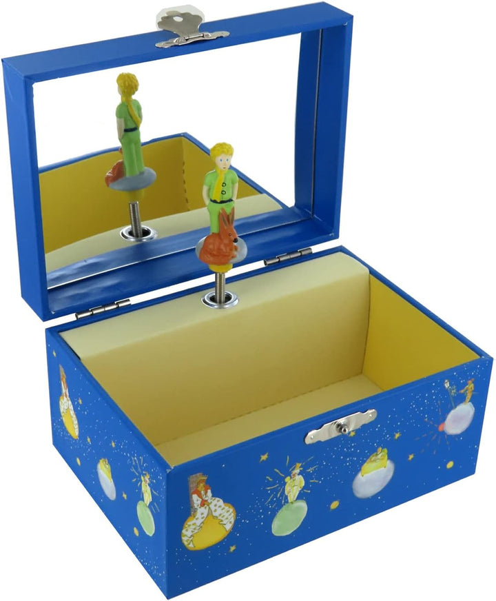 Lutèce Créations Musikalische Schmuckschatulle/Schmuckdose mit Spieluhr aus Holz mit der kleine Prin