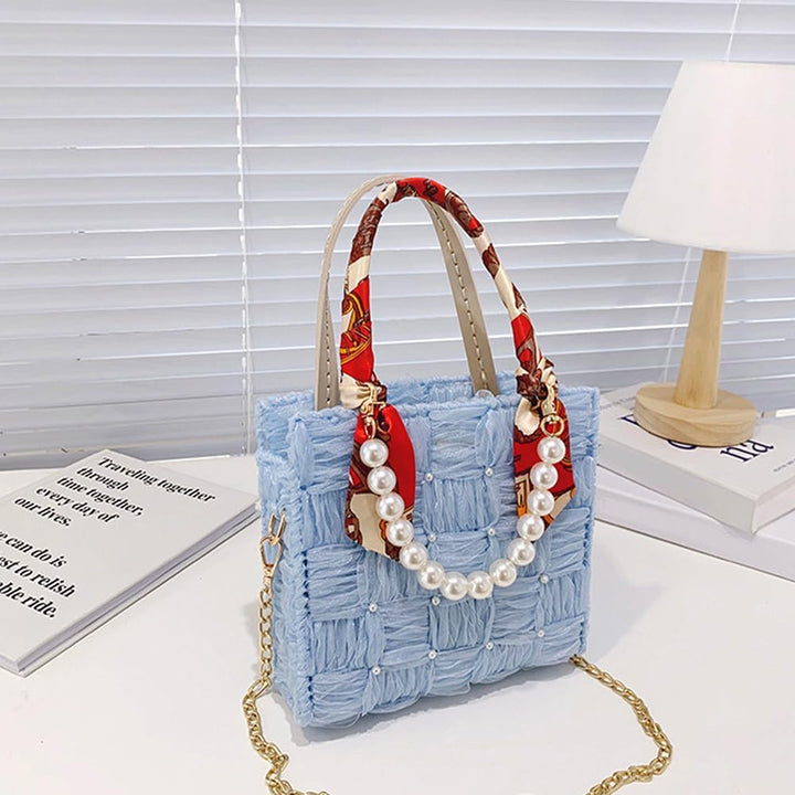 WADORN DIY Strick- Und Häkelhandtaschen-Sets, Handgefertigtes, Gewebtes Taschenherstellungs-Kreuzsti