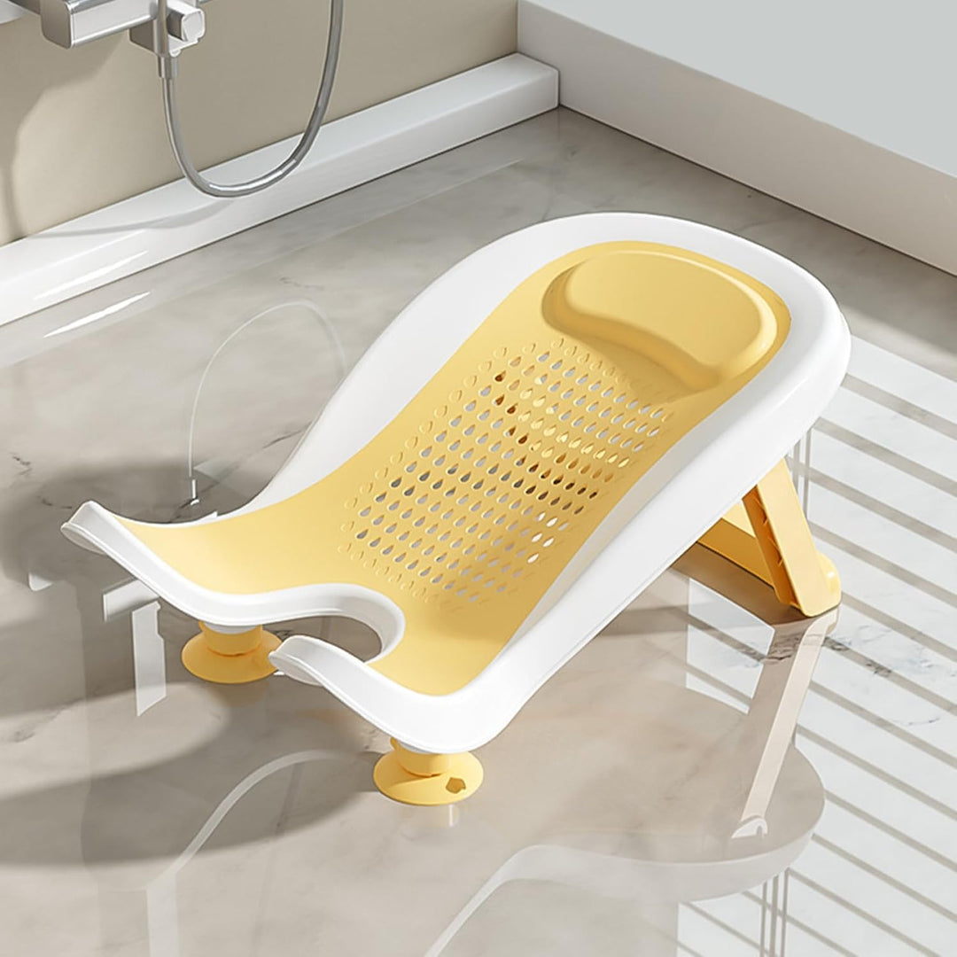 Waschbecken Babybad, Babyspüle Bad mit Saugnapfbecher, multifunktional tragbar mit faltbaren Beinen,