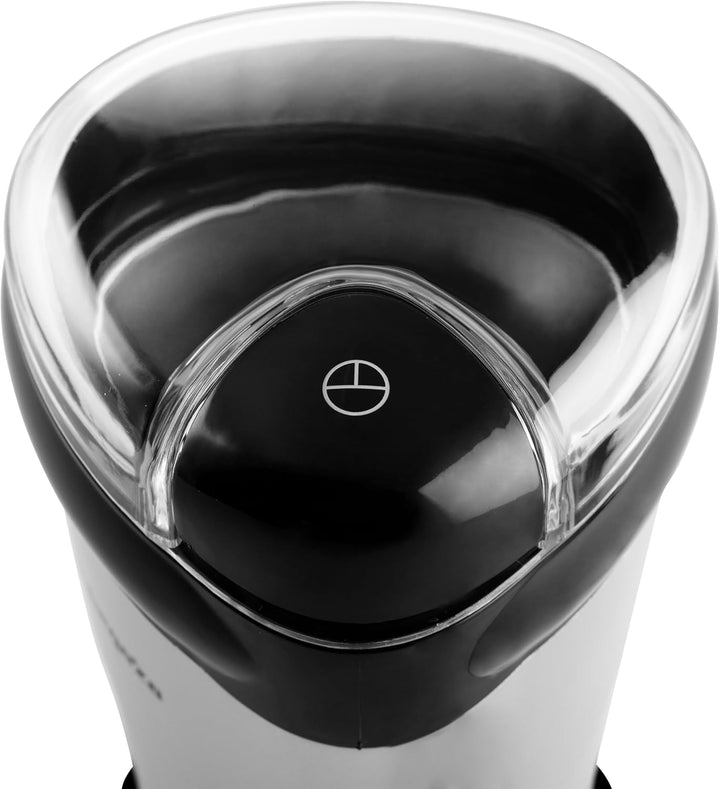 Orbegozo MO 3250 - Kaffeemühle, Mahlwerk aus Edelstahl, Sicherheitsschalter, transparenter Deckel, 1