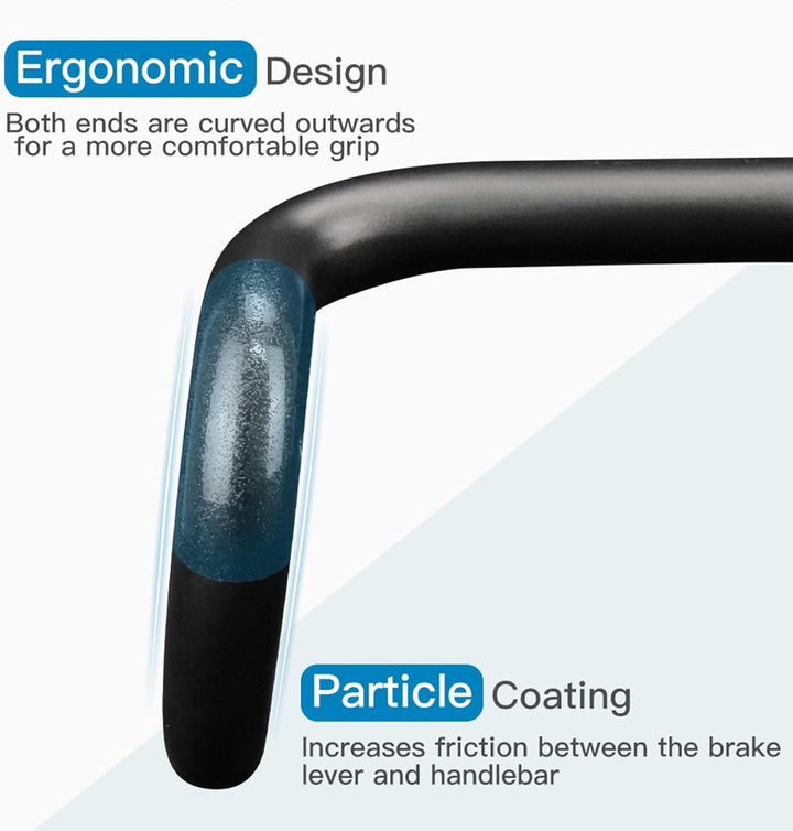 Rennradlenker Carbon Alfa Pasca Rennrad Lenker Carbon Rennrad Lenker Ergonomisch 31.8 UD Matt 400 Be