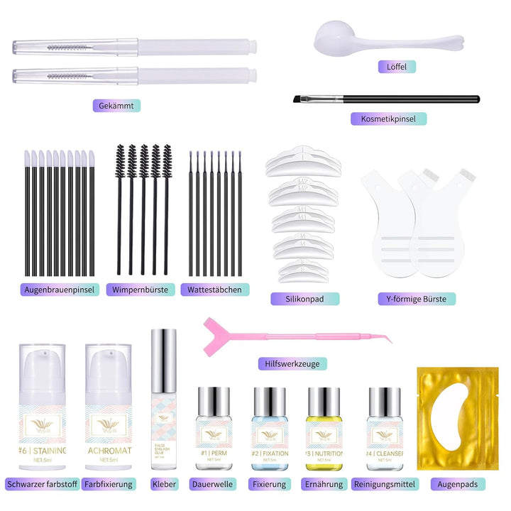 Wimpernlifting Set, Lash lifting set, Wimpern Lifting set Professionell, Wimpernlifting Lash Lift Ki