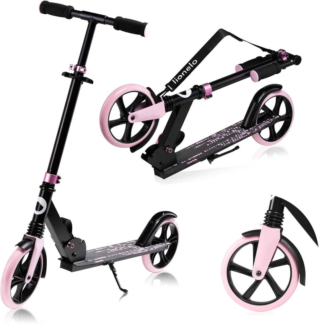 LIONELO Luca Klappbarer Roller für Kinder und Erwachsene bis 100kg Verstellbar und leicht nur 4kg Ro