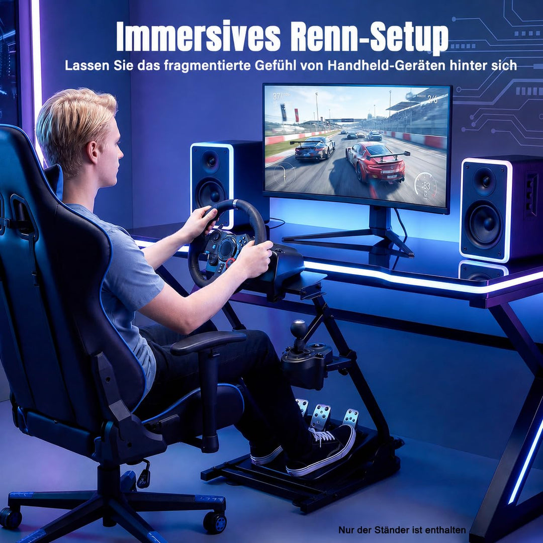 Racing Wheel Stand Lenkradständer, Lenkrad Gaming Wheel, Faltbar Spielsitz Rennsitz Racing Sitz, Höh