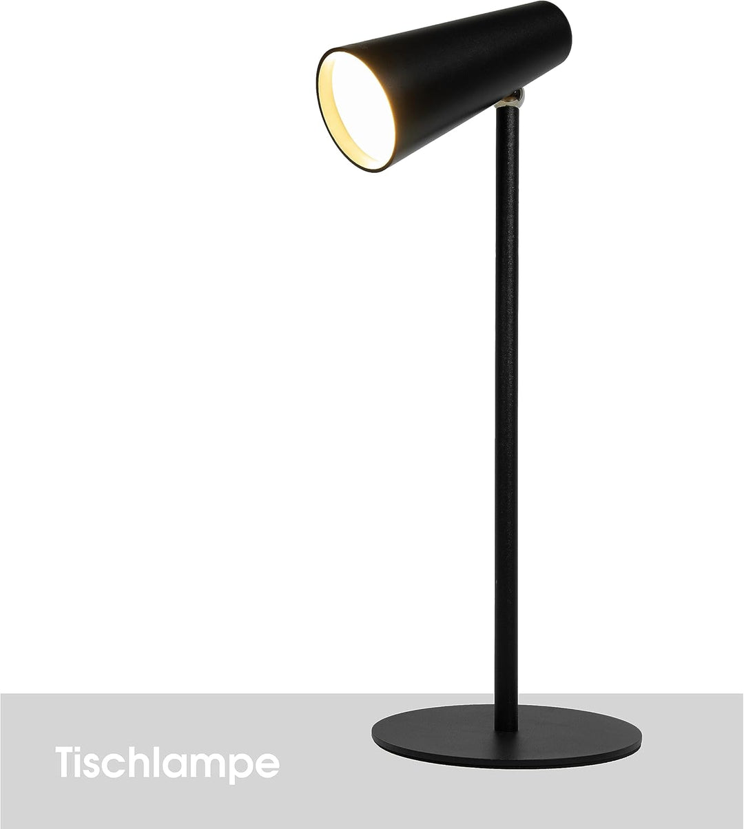 SONNENKERZE 5 IN 1 LED AKKU-MULTIFUNKTIONSLAMPE DIMMBAR TISCHLEUCHTE STANDLEUCHTE TASCHENLAMPE CLIPL