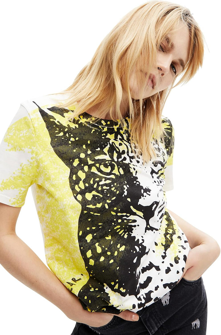 Desigual Damen Short Sleeve T-Shirt, L