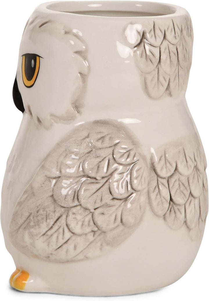 Elbenwald Harry Potter Hedwig 3D Collection Teelichthalter 10,1 x 14 x 9 cm Keramik weiss Tasse, Tas