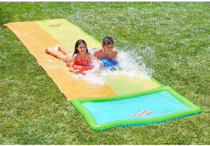 Wham-O Wasserrutsche Garten für Kinder, Wasserrutschbahn 548.64cm mit Boogie, Slip n Slide mit hochw