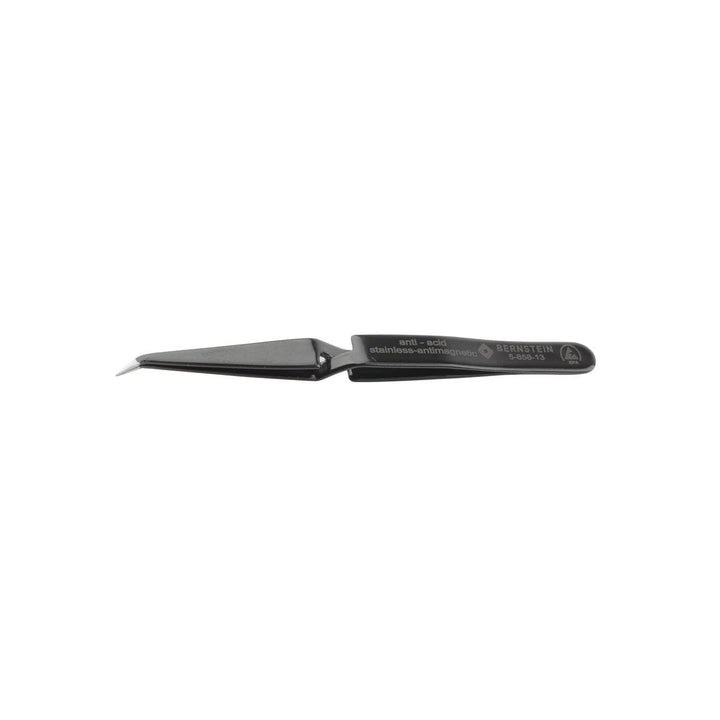 BERNSTEIN ESD SMD Kreuzpinzette 125mm Form 31c Edelstahl selbsthaltend,ableitfähig