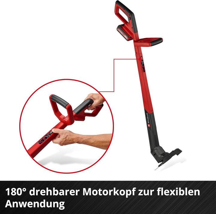 Einhell Akku-Rasentrimmer GC-CT 18/2411 Li P-Solo Power X-Change (18 V, 24 cm Schnittbreite, drehbar