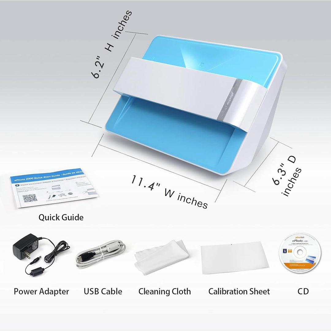 Plustek Foto-Scanner – ePhoto Z300 German Design Award 2018, scannt 4x6 Fotos in 2 s, automatische A