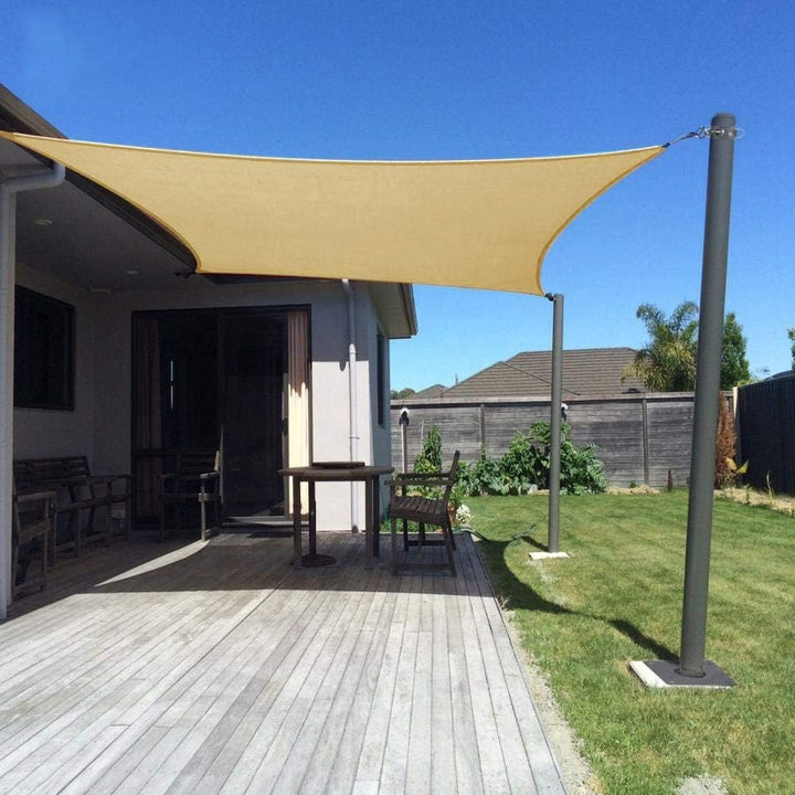 Dripex Sonnensegel wasserdicht Sonnenschutz Set 2X3 m inkl Befestigungsseile Rechteckig Polyester Im